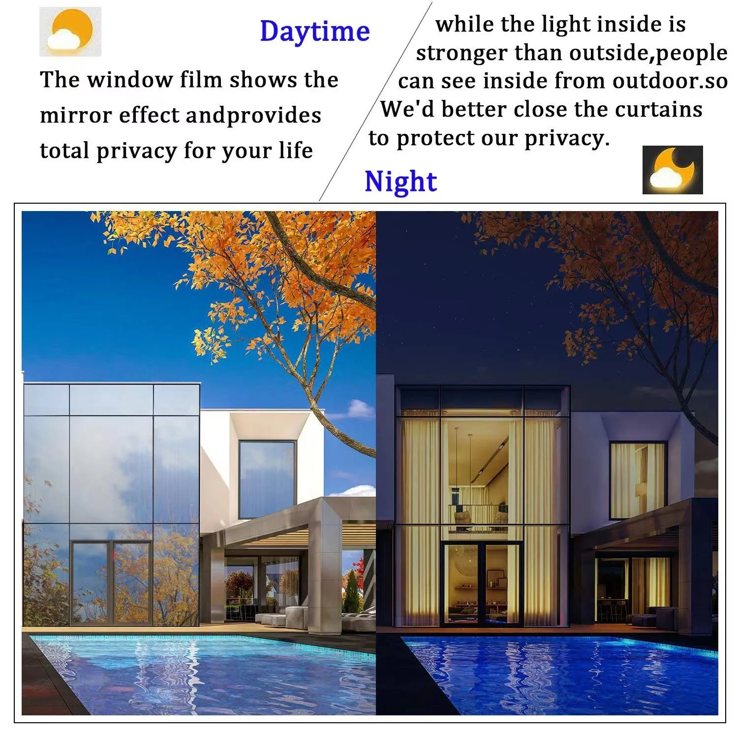 High Heat Rejection Silver Colorful PET Window Tint Film For Building Color Architectural Tint 1.52*30m  Window Tint