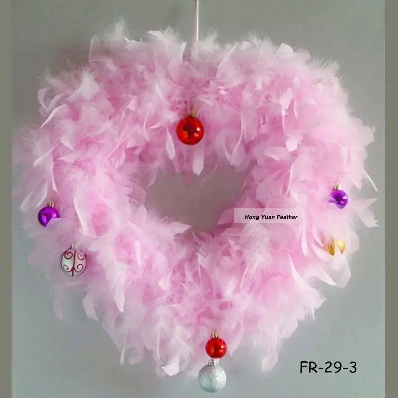 Floral Garland Feather Christmas Wreath for Home Door Wall Window Wedding Party Halloween Thanksgiving Fall Autumn Decor