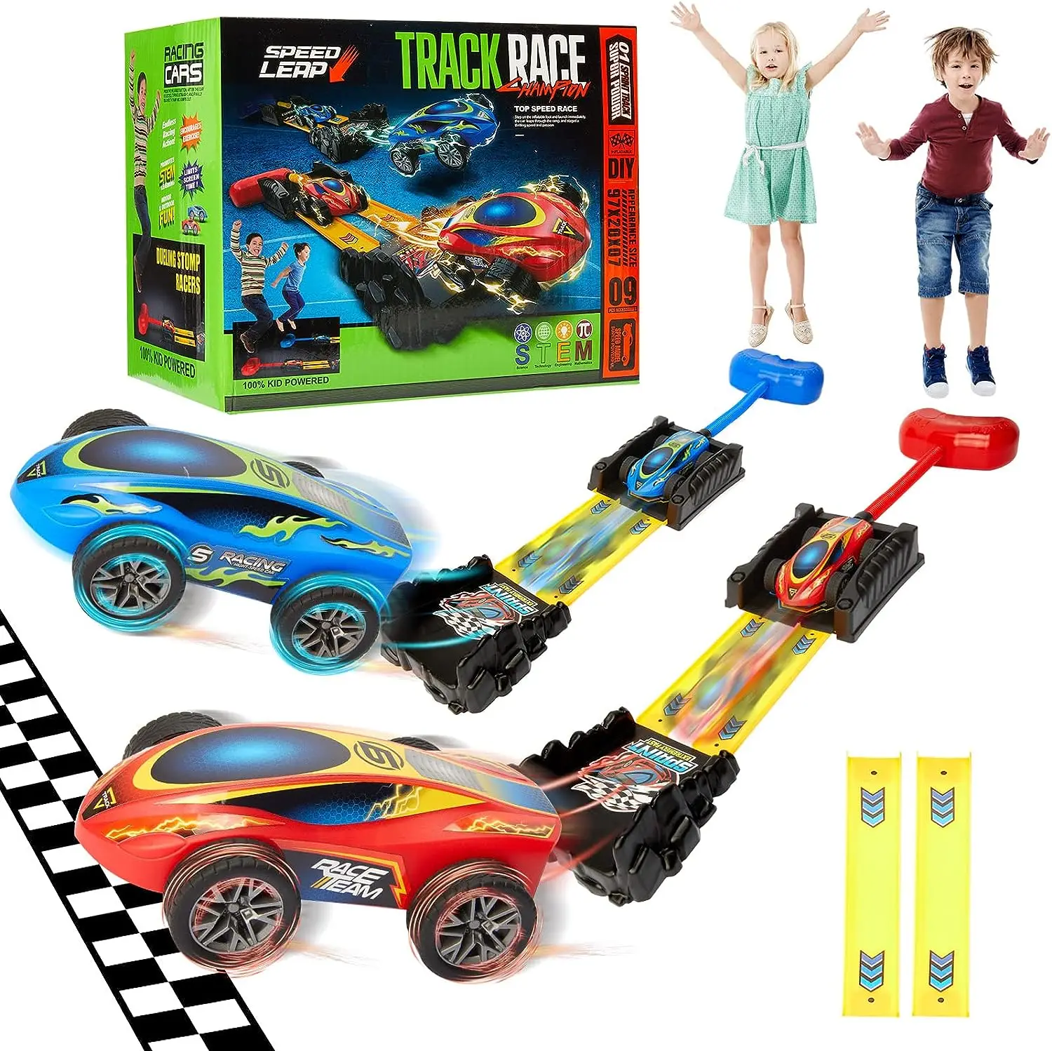 EPT Wholesale Eco-Friendly Air Racing 2 in 1 Racing Car Dueling Launch Toys for Kids