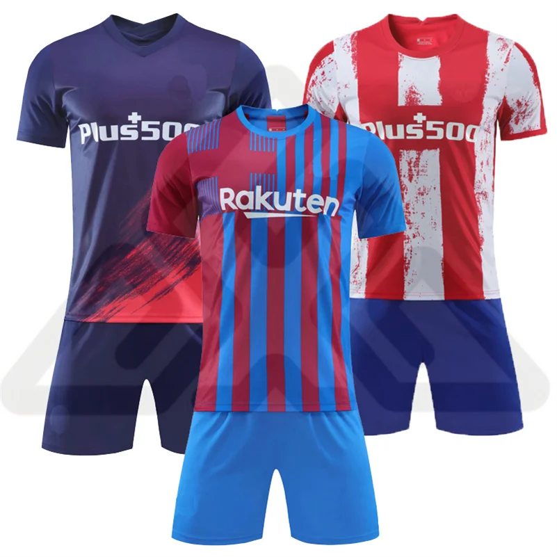 Футболка для футбола с сублимационной печатью, мужские дешевые комплекты для футбола, фабрика