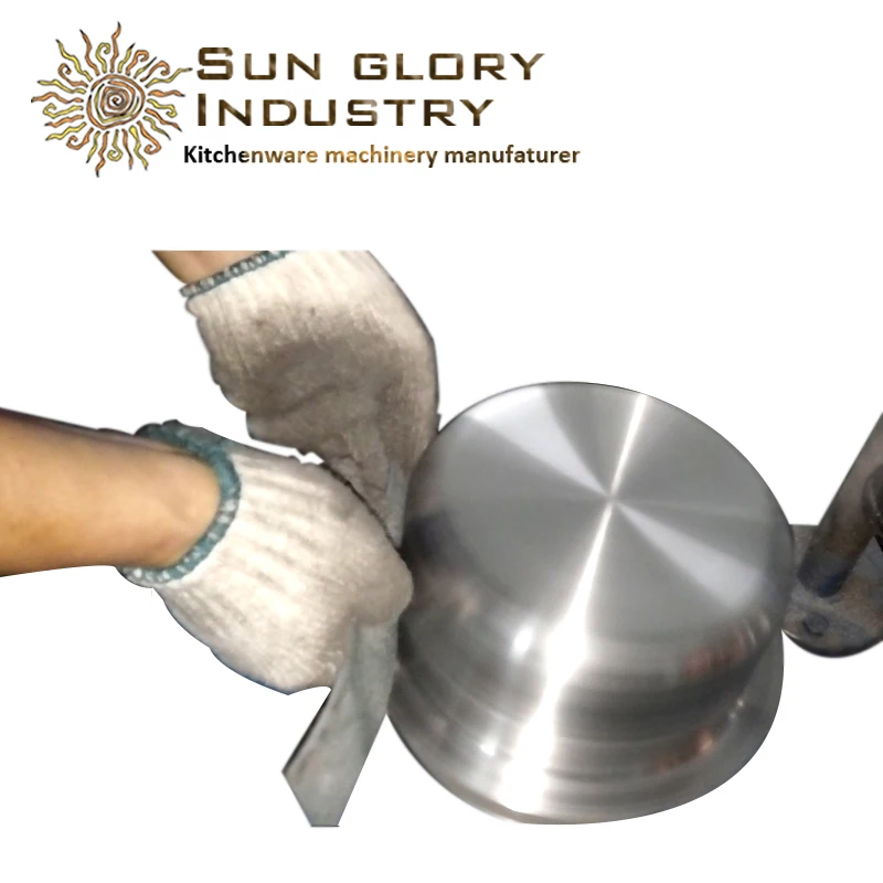 Sun glory manual sander sun ray bottom finishing sander for cookware cookware