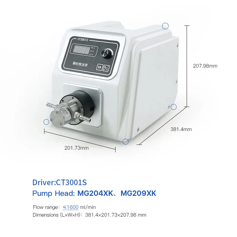 CT3001S Lab Gear Pump,Gear Metering Pump,Pulseless,Miniature Gear Pumps for Laboratory Applications,Precision Gear Metering Pump