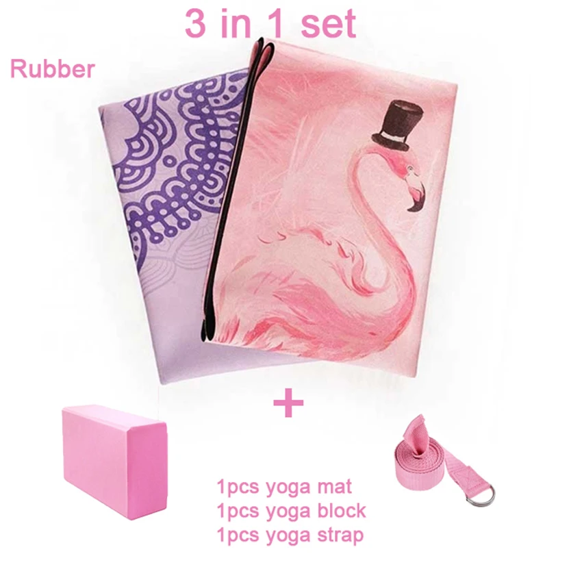 Tking Custom Logo Fitness Eco Yoga Mat Set 6 In 1 Including 1 Nbr Yoga Mat,1 Blocks,1 Towel