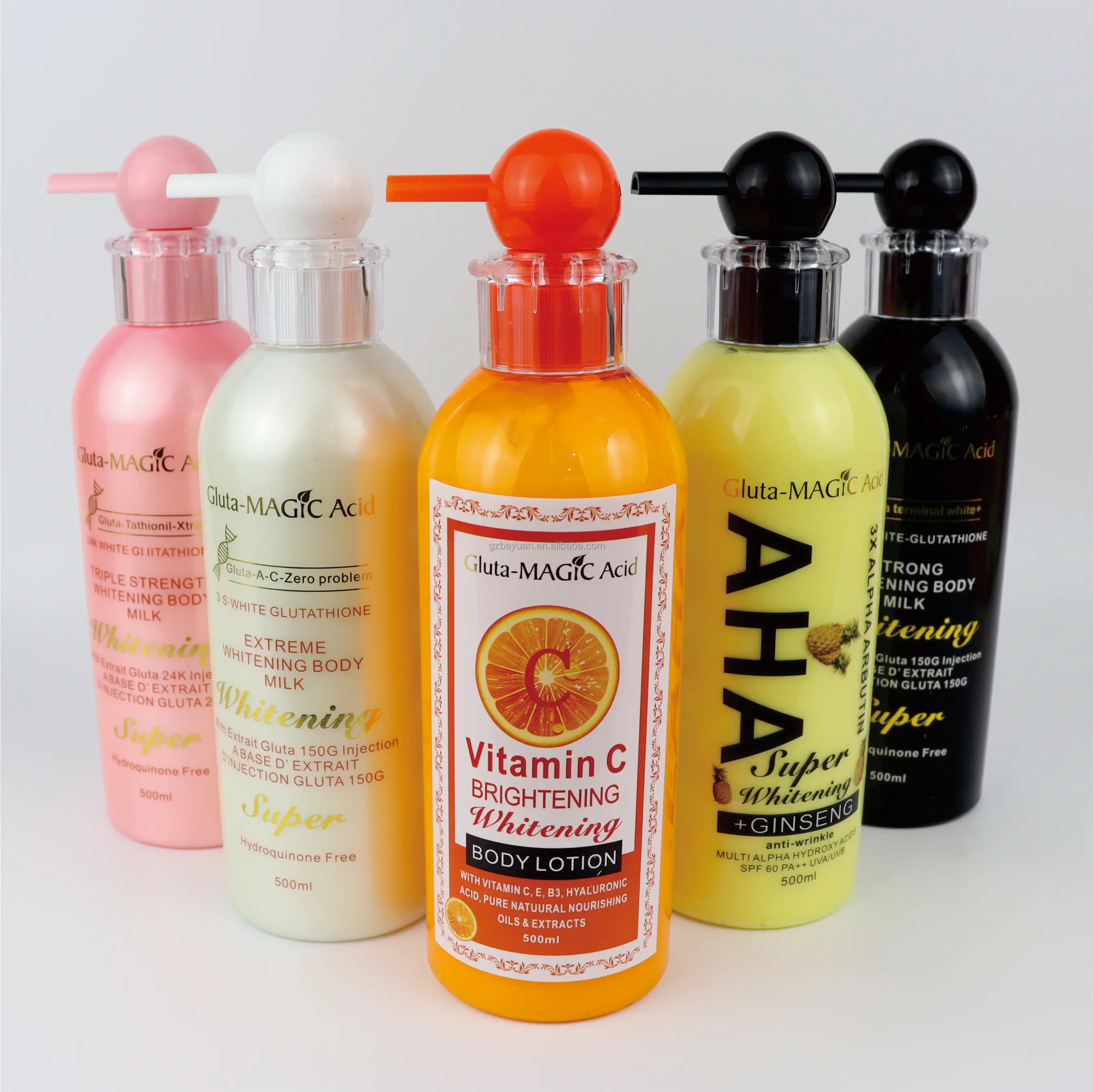 500 мл Gluta Magic Acid Super 24K инъекция молока для тела eclaircss AHA мощный отбеливающий Новый крем лица и