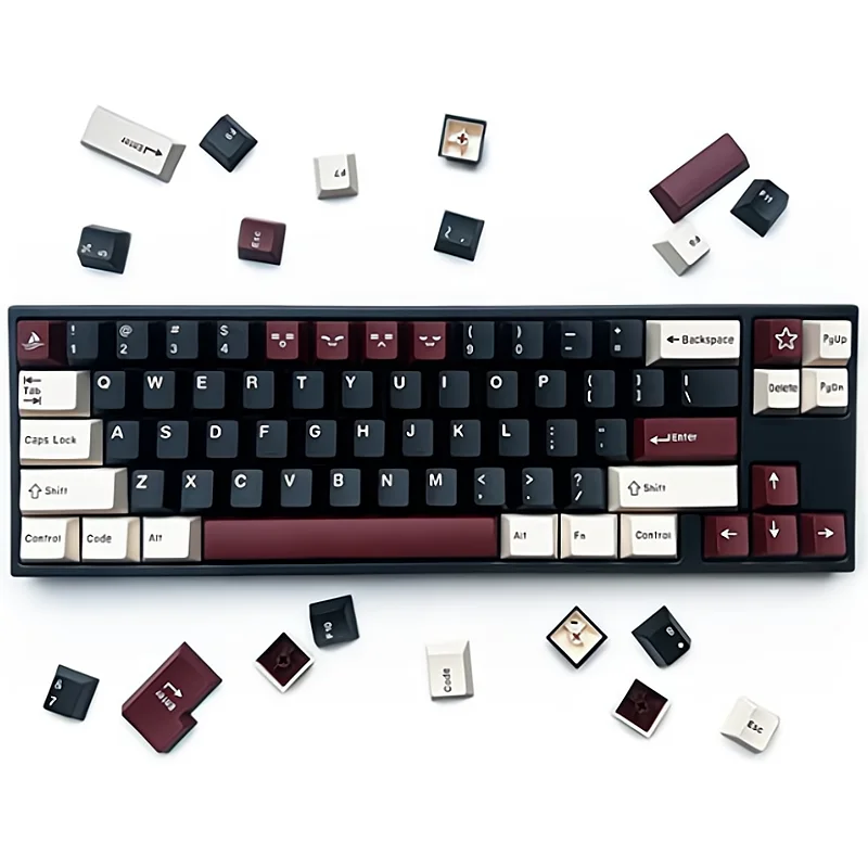 Custom Keycaps 173 Keys Double Shot ABS Keycap Set Cherry Profile for Cherry Gateron MX Switches ISO ANSI Layout Mechanical