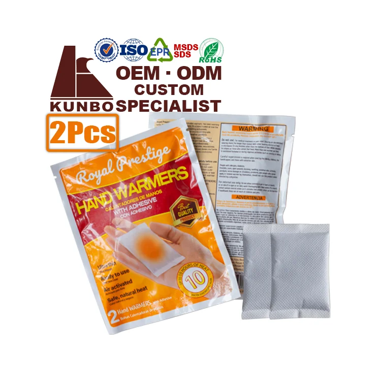 CE ISO SDS EPR foot and hand body warmer pad warm hands warmers heat packs heat warmer pad