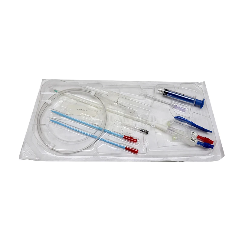 SY-HC Medical Consumables Supply Hemodialysis Catheter Kit Double lumen Dialysis Catheter