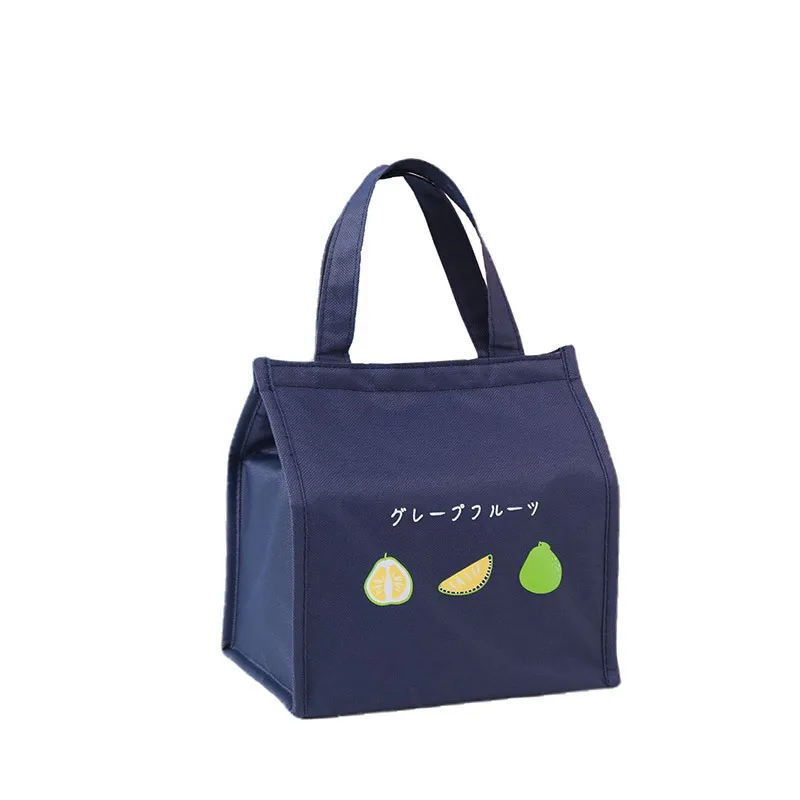Eco Reusable Oxford Cloth Food Shopping Delivery Aluminum Thermal Insulation Lunch Tote Kids Cooler Bag