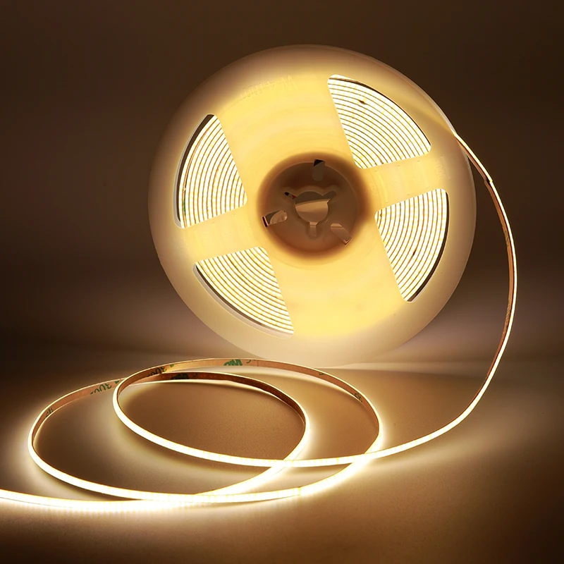 METALUX Slim 480LEDs/m Cob LED Strip Lights 3mm 4mm 5mm 8mm Soft Flexible DC12V/24V Warm/Cold White Flexible Light Bar