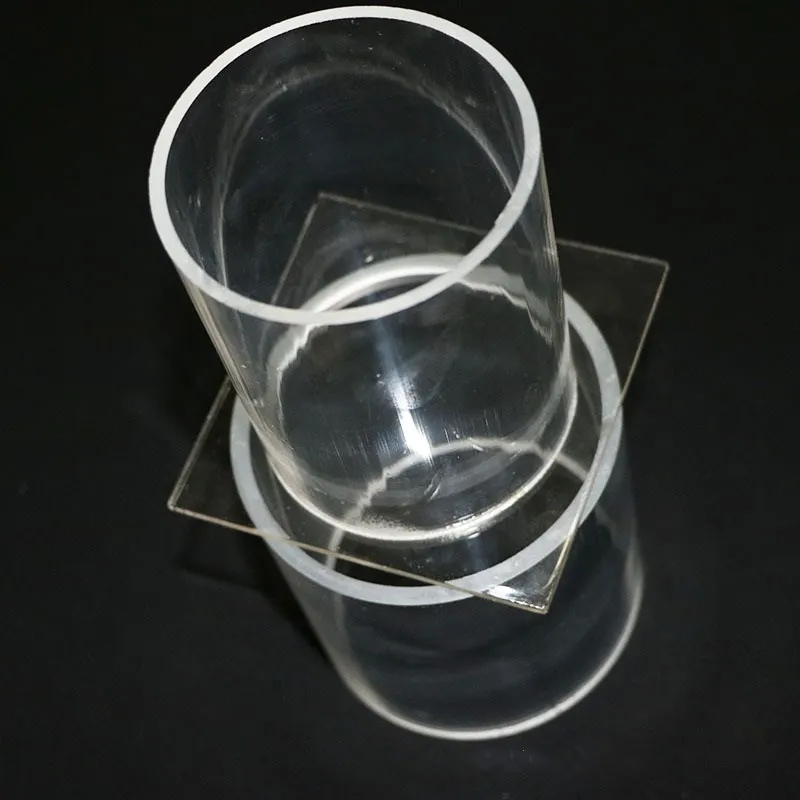 Wholesale Custom size large diameter Transparent heat resistant  High Borosilicate Glass Tube
