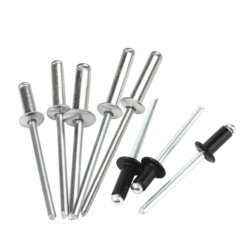 Hot-Selling Low Pricer 2.4mm 3.2mm 4.0mm 4.8mm 6.4mm Black Pop Blind Rivets DIN7337 GB /T 12618