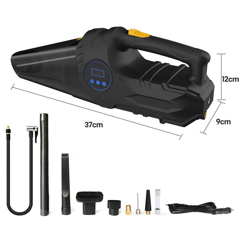 CARSUN Wholesale Multi-function 4 In 1 Car Vaccum 150PSI Tire Inflator Tire Pressure Monitoring Tool