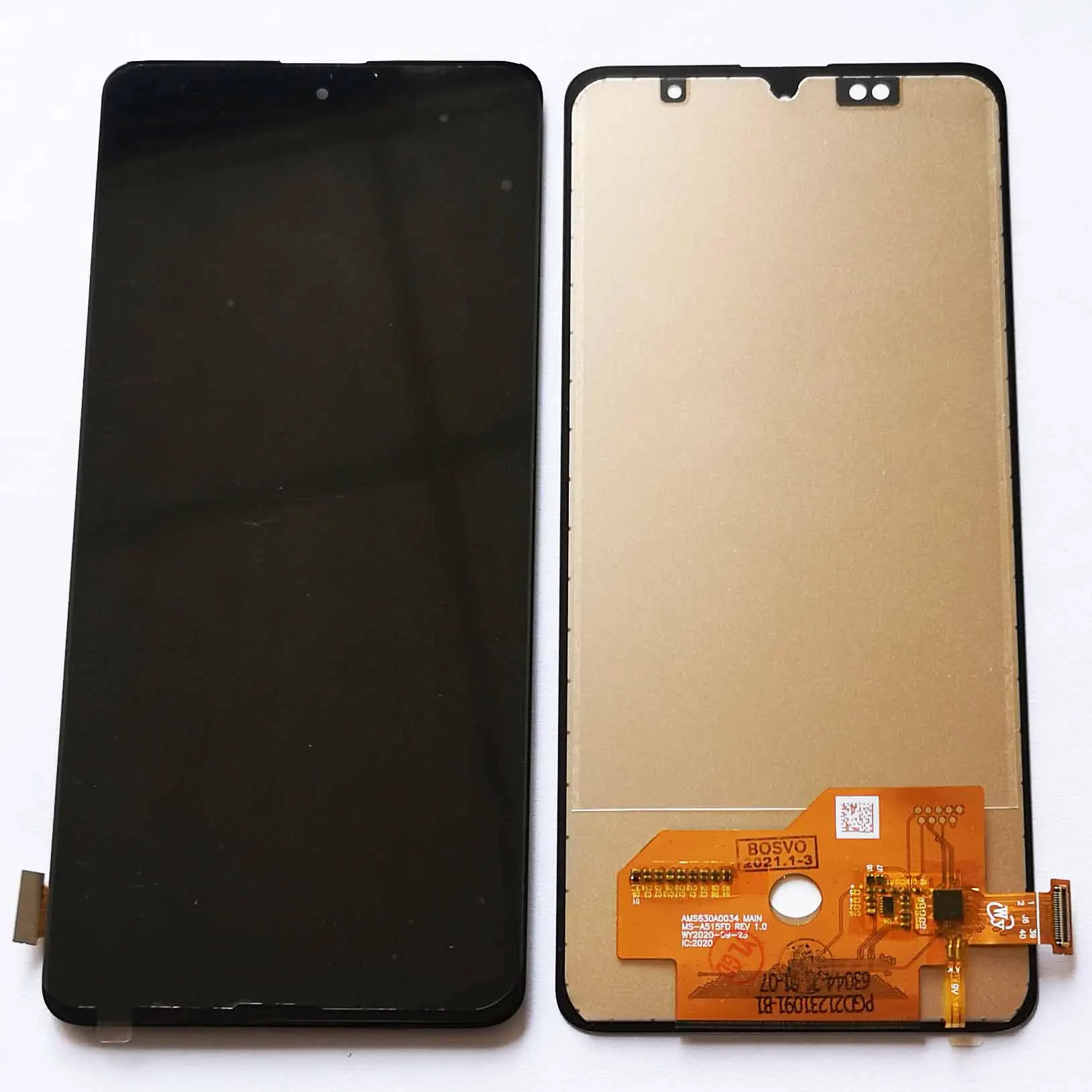 For samsung A51screen display with touch digitizer assembly with frame A51 A515 A515F SM-A515F
