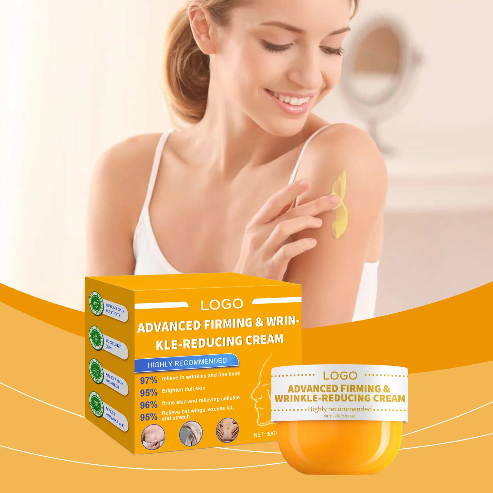 Collagen Firming Body Shaping slimming Cream for body Reduce Wrinkles advanced firming wrinkle reducing cream