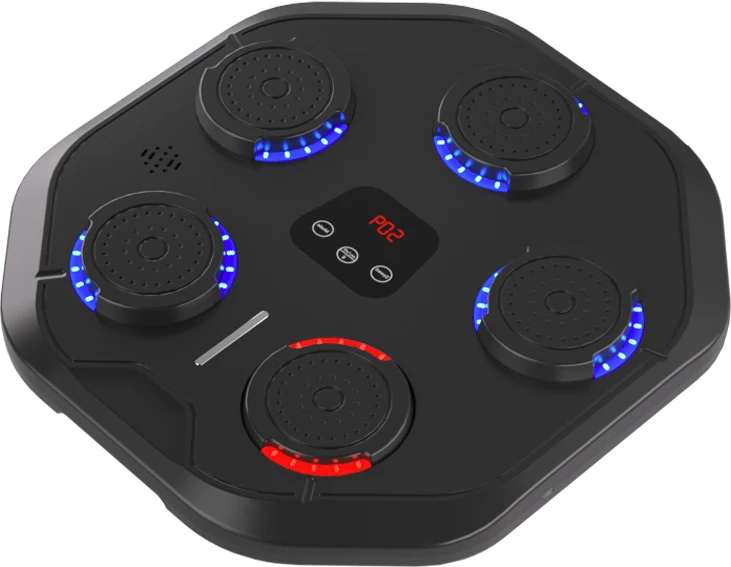 Home Fitness Music Boxing Target for Adults Sports Stress Relief Lighted Smart Music Boxing Training Machine