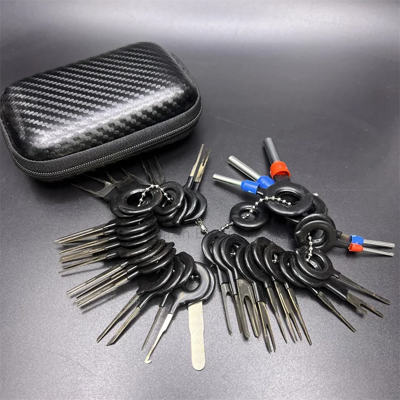 66pcs 38/36/28/18/11/8/3pcs Steel Terminal Removal Tool Kit Car Pin Extractor Tool Set Release Electrical Terminal Ejector Kit