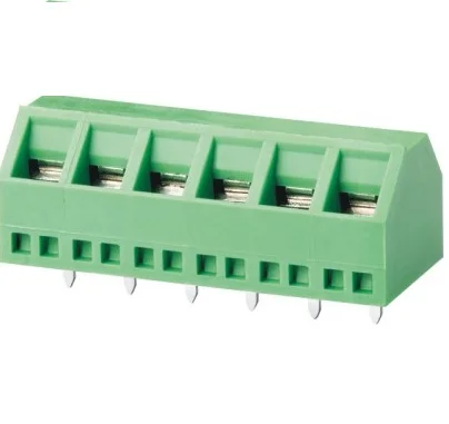 WANJIE на 45 градусов фиксированный печатной платы Клеммная колодка Разъем с 3,5 мм/3,81 мм шаг (XD350-3.5/XD381-3.81)