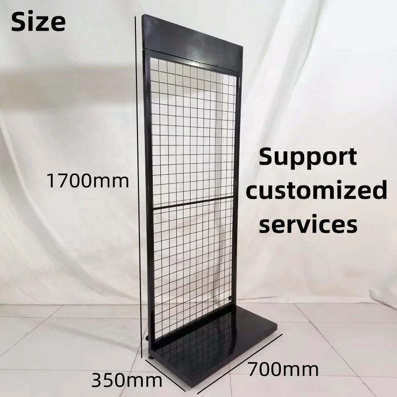Custom Large Capacity Store Hanging Product Jewelry Toy Phone Case Charger Accessories Tools Metal Mesh Grid Display Rack Stand