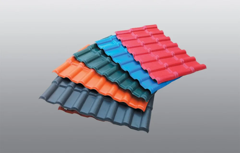 Waterproof ASA PVC roof tile plastic roofing sheet for shed
