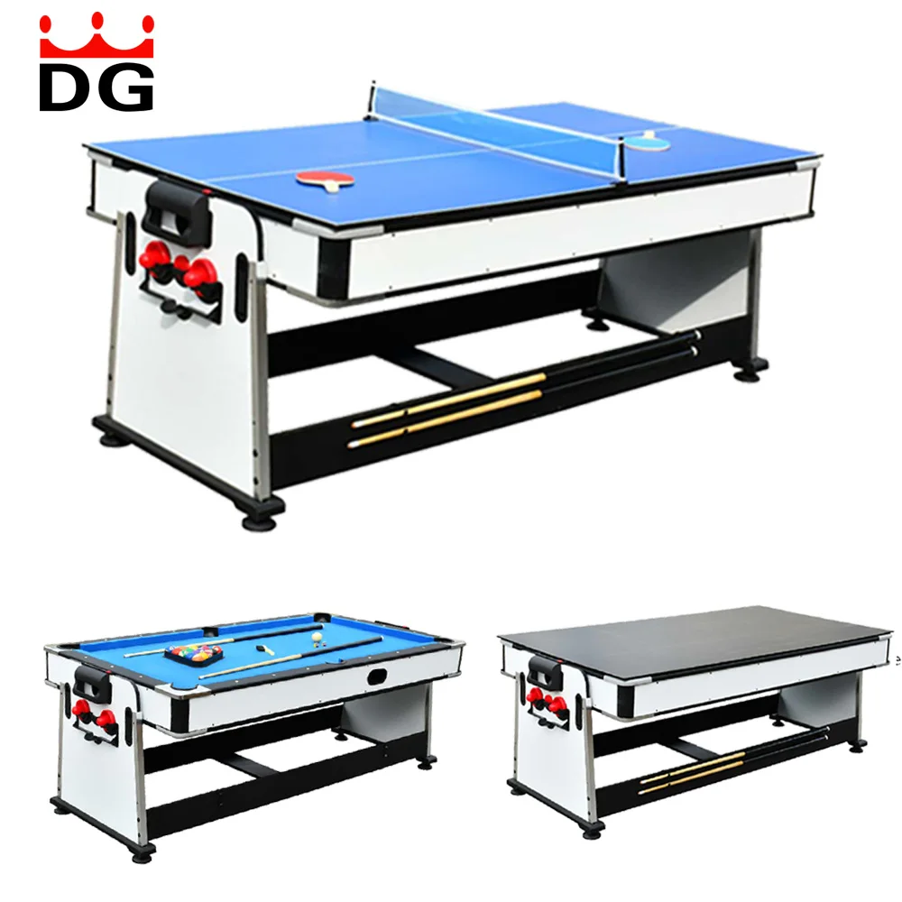 7ft snooker & billiard hot-selling billiard pool table air hockey ping-pong functions 4 in 1 multi game table