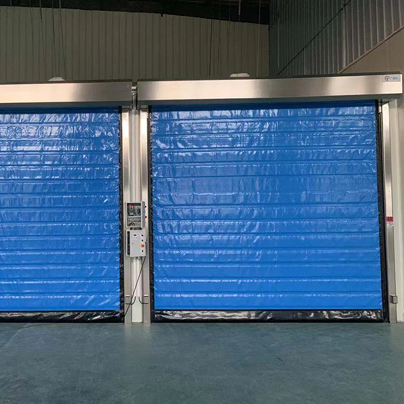 Minus 25 Degrees Celsius High Speed Fast Action Rapid Rolling Shutter Cold Storage Door With Heat Device