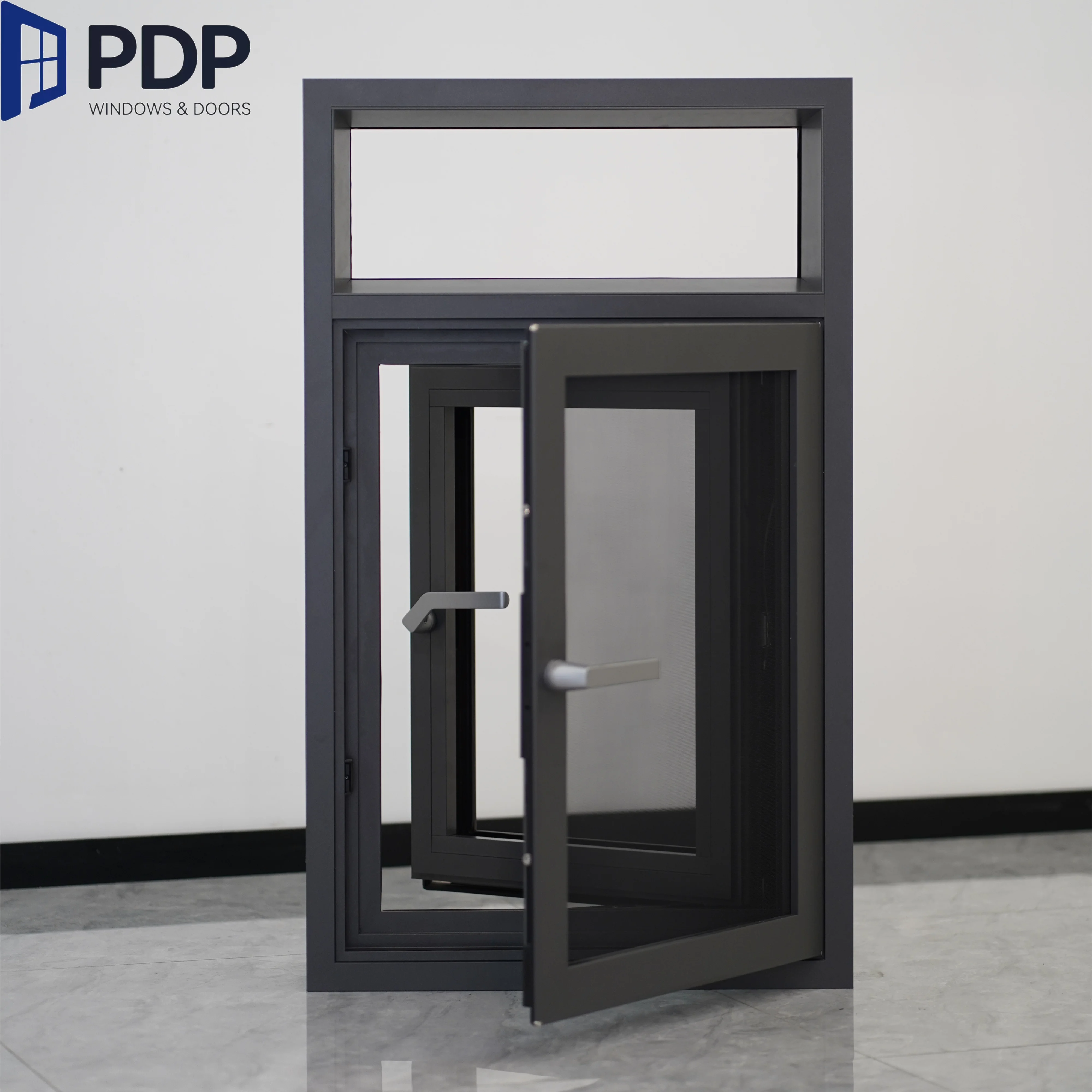 Modern Design Swing Style Aluminum Windows Soundproof and Water Resistant with Thermal Insulation for Door Application