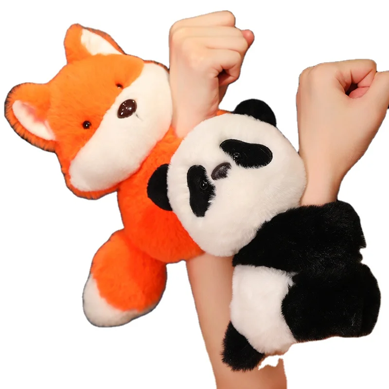 Slap Band Animal Plush Koala Toys Snap Wristband Stuffed Fox Soft Dolls Premium Quality Bracelet Lamb Plush Toys Ready To Ship