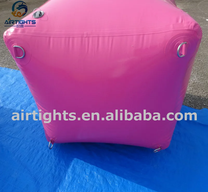 Custom Logo Printing Durable Big Cube Inflatable Water Sports Buoy