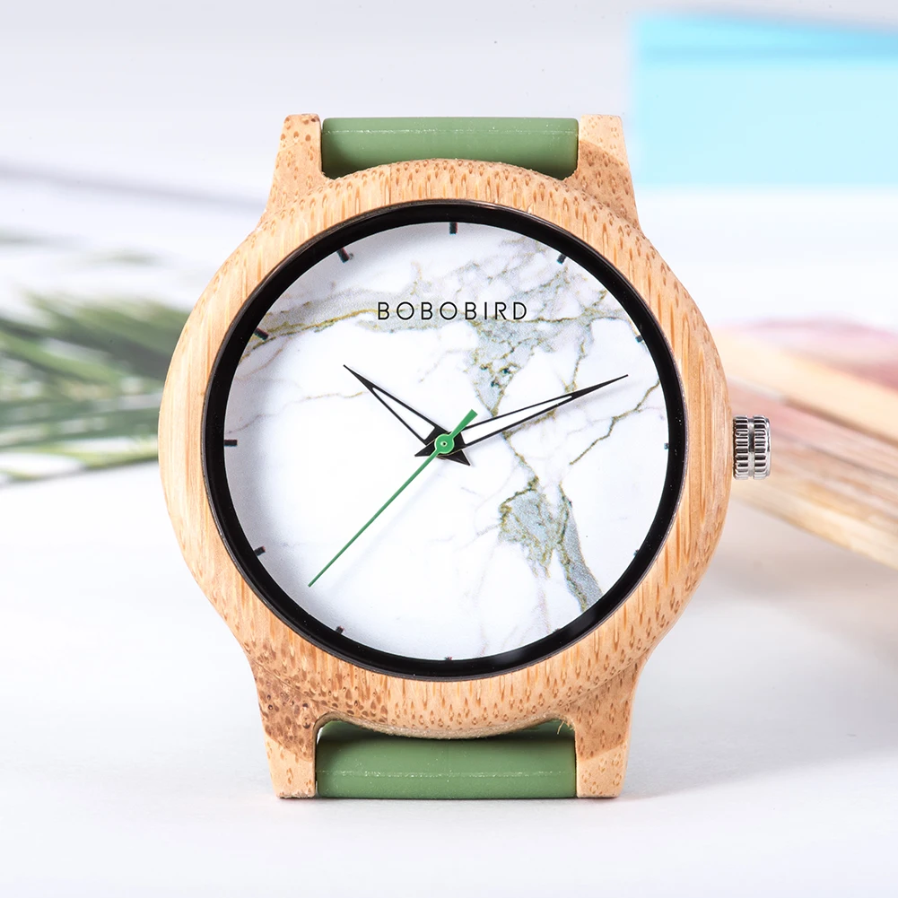 Factory Laser Engraving Machine Made Watch Dial Making BOBO BIRD Newest Bamboo Quartz Wooden Watch