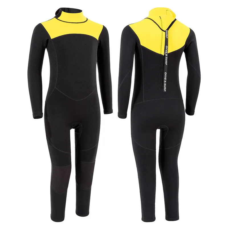 Custom 2mm back zip full protect kids diving suit snorkeling swimming neoprene wetsuit for children