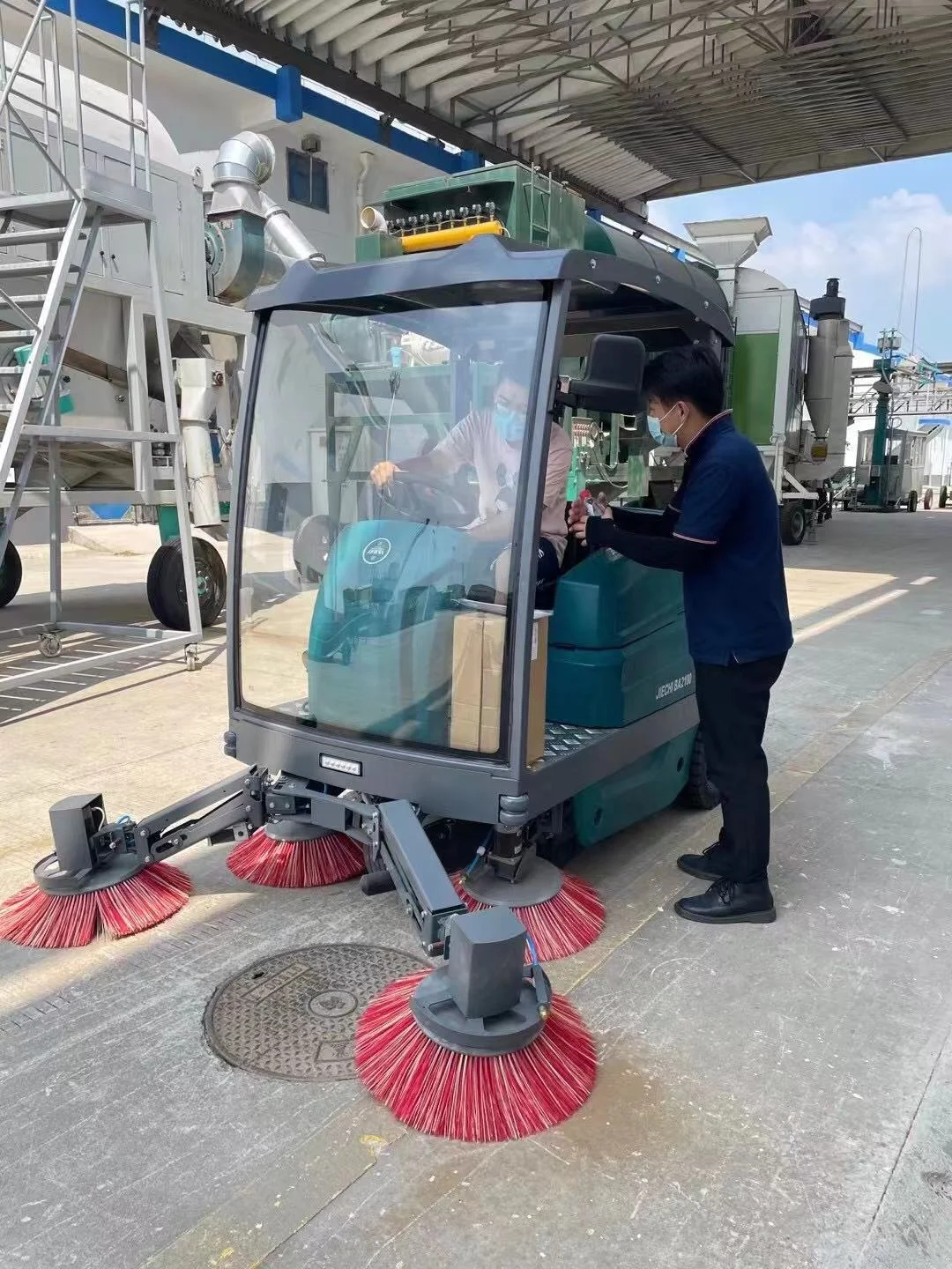 mechanical floor sweeper electric sweeping sweeper driving type electric sweeper