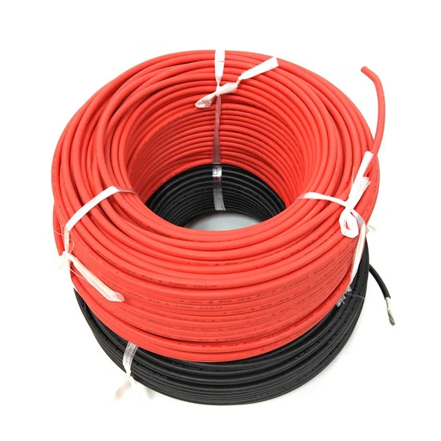 SeanRo TUV CE certified UV resistance 4mm cable reach rosh 6mm photovoltaic solar cable