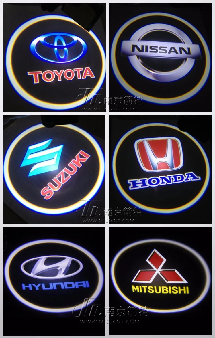luxury car easy installation LED door lights to map custom door projection lights