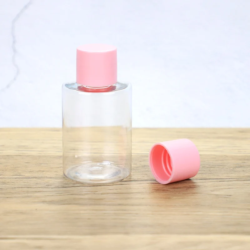 Customized 20/410 Plastic Pink Screw Cap Wholesale Smooth Screw Cap For Cosmetic Bottle