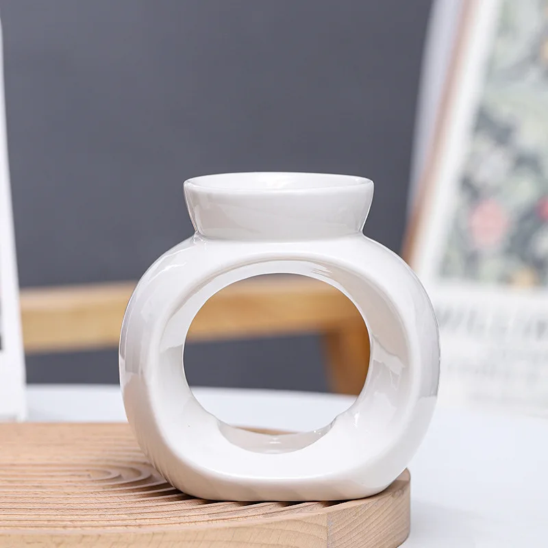 Cross-Border Household Fresh Air Aromatherapy Ceramic Wax Melting Stove Anti-Dry Burning Essential Oil Incense Incense Holders