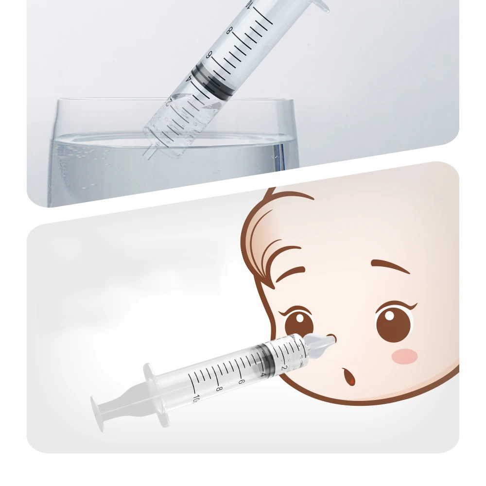 Hot sale baby care  soft silicone nozzle  syringe nasal irrigator for baby manual nose wash  nasal aspirator