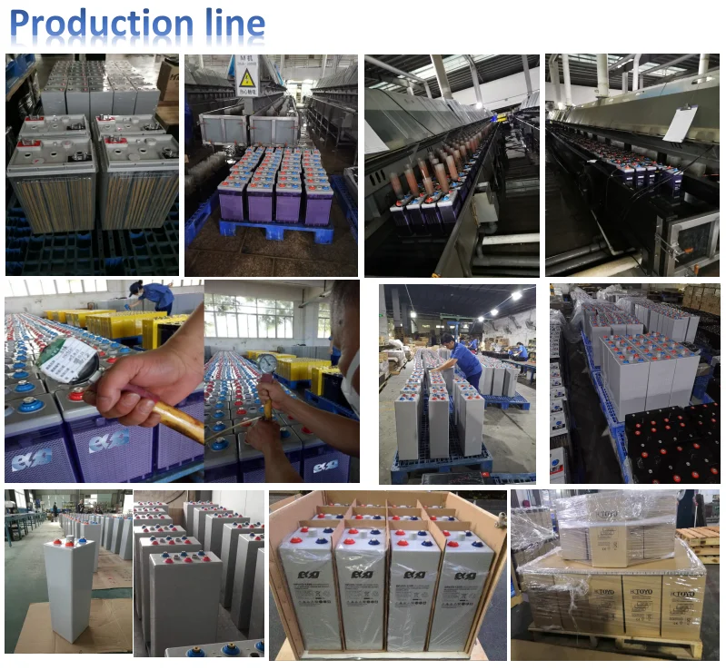 
ESG 2v200AH 420ah 600AH 800AH High capacity deep cycle Solar Battery Tubular plate OPZS batteries 
