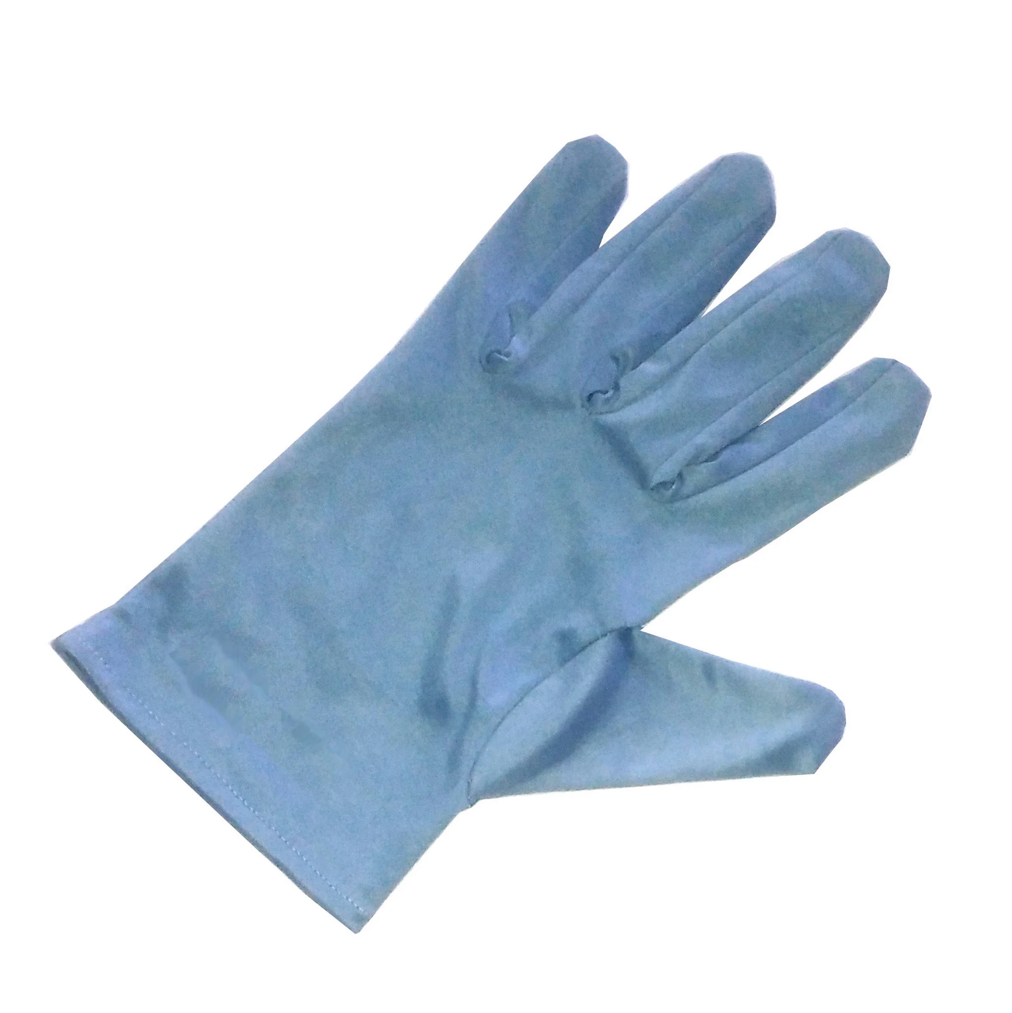 white yellow microfiber glove upholster