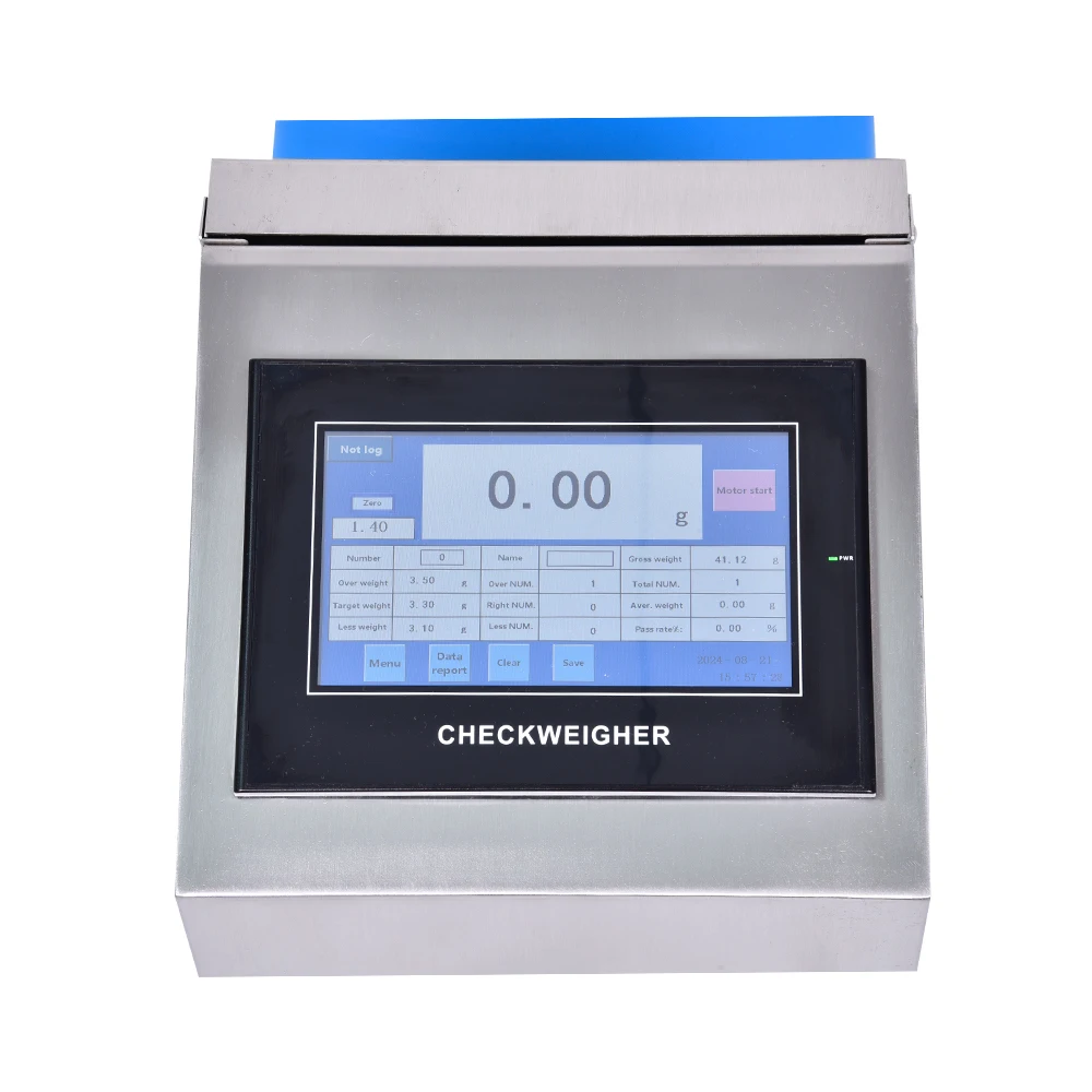 High speed and high precision check weigher weighing machine with smart touch screen for small food