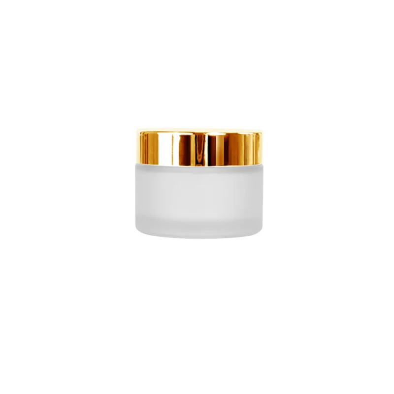 Wholesale 30Ml Frosted Cosmetic Glass Jar With Aluminum Lid For Cream