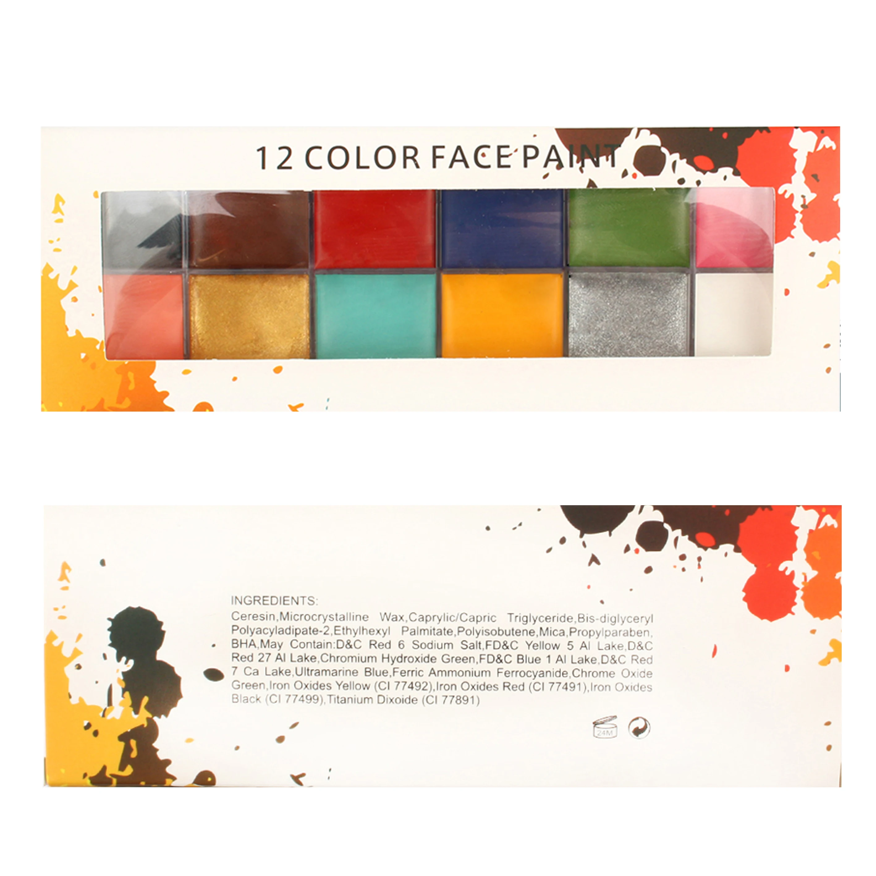 Профессиональная высококачественная краска для тела, Нетоксичная краска для лица для вечеринки, макияж, разные цвета