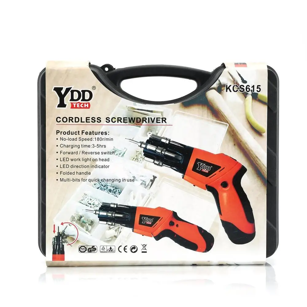 KCS615A-C47B 4,8 аккумуляторы Ni-Cd Ni перезаряжаемый Аккумуляторный шуруповерт со светодиодными указателями поворота