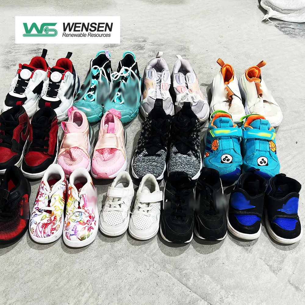 The Cheapest Wholesale Thrift Shop Sepatu Bekas Original Famous Branded Sneaker 2nd Hand Shoes For Children
