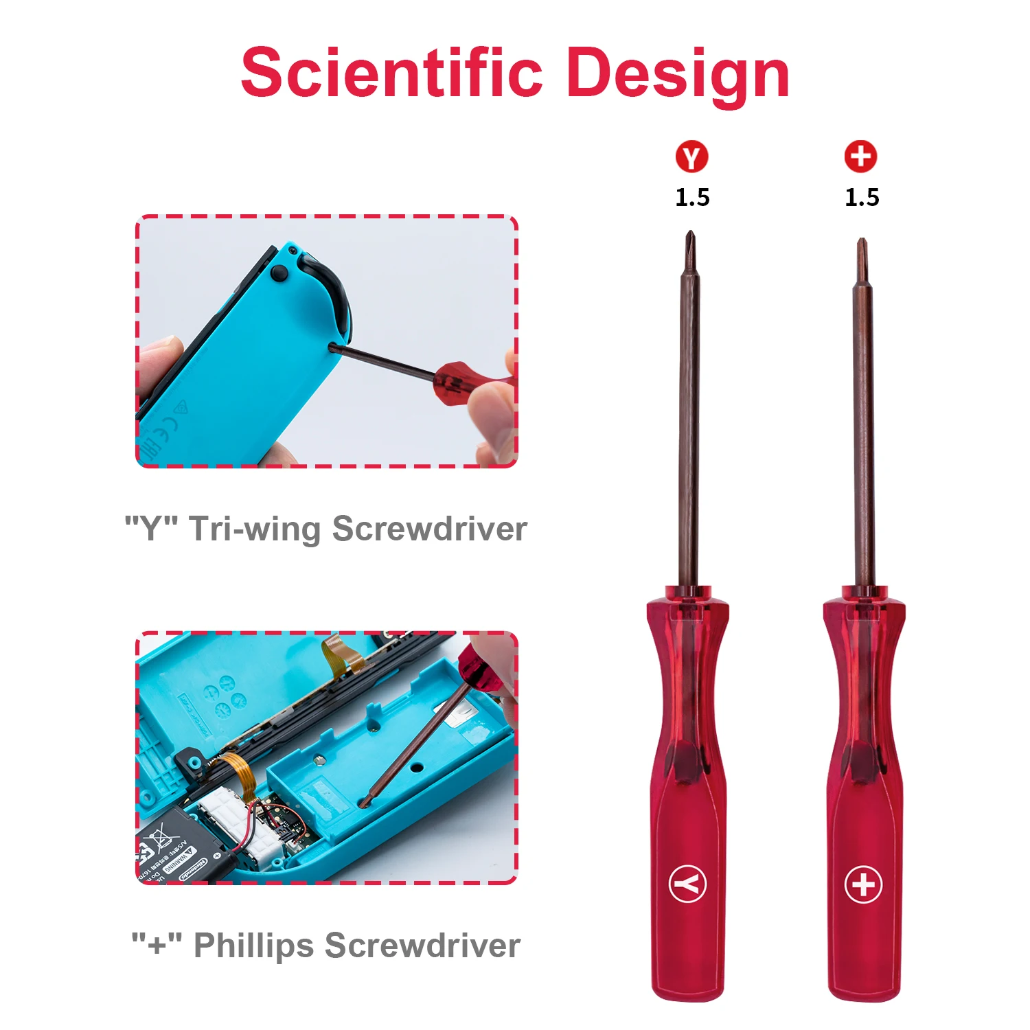 New Repair Part Tri-Wing Mini Screwdriver Set For GBA NDS DSL Dsi 3DS XL for Wii for PS4 Controller for Switch for Switch oled
