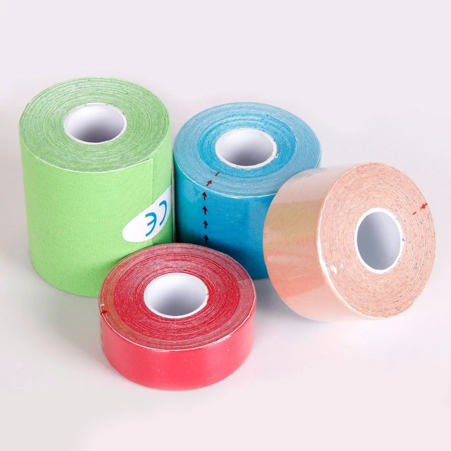 Kinesiology Tape With Different Colors In Rolls or  Pre-cut Sports Tape Athletic Tape