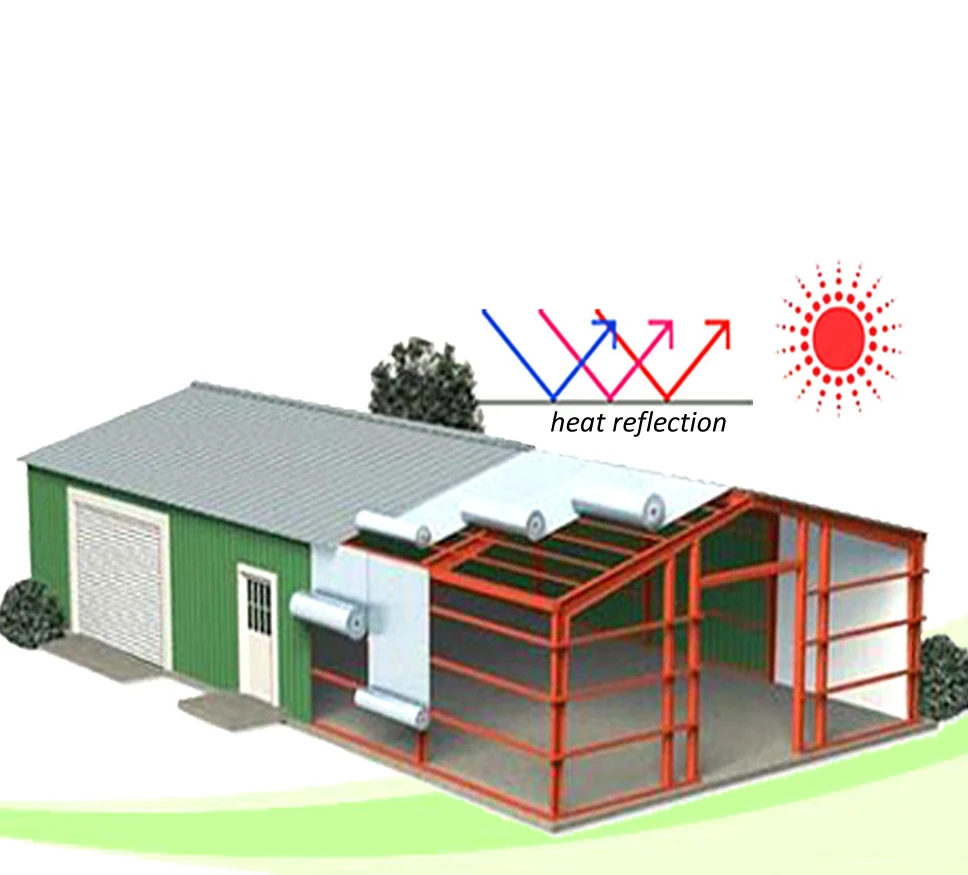  Потолочная алюминиевая фольга пена hvac воздушная теплоизоляция стекла