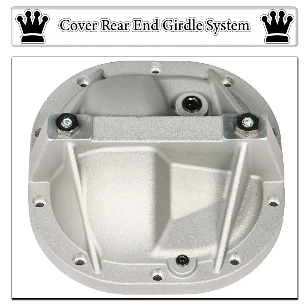 Aluminum Differential Cover Rear End Girdle System W/ Gasket & Bolts Fit for 1979-2004 8.8 Ford Mustang