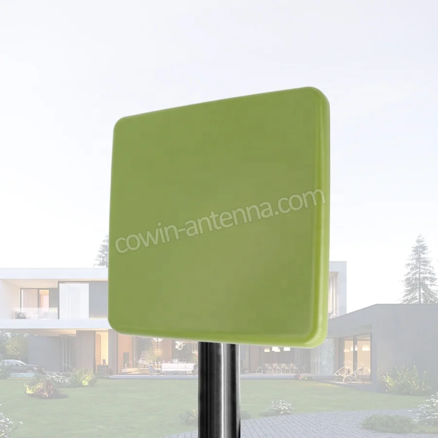 Customized Green Dual Polarity High Gain 2.4GHz 5GHz Dual Band 2x2 MIMO Panel Outdoor Long Range WIFI Antenna