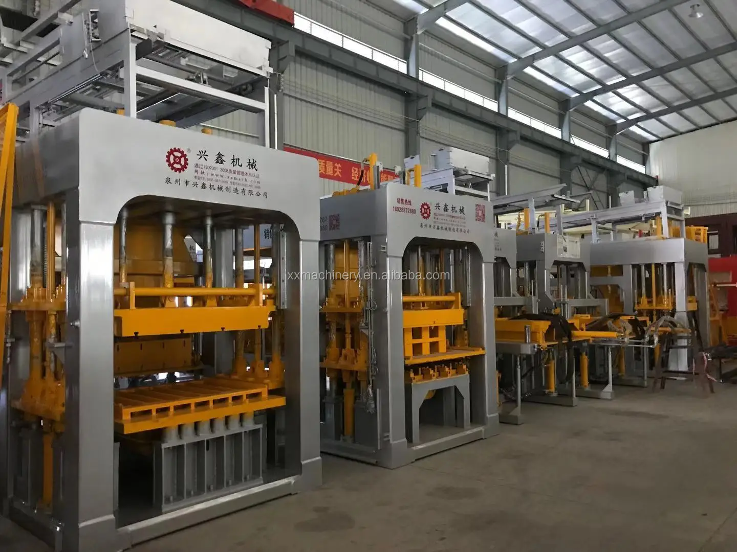 German model 913 machine automatic counterposition fabric block soil cement interlocking brick machine