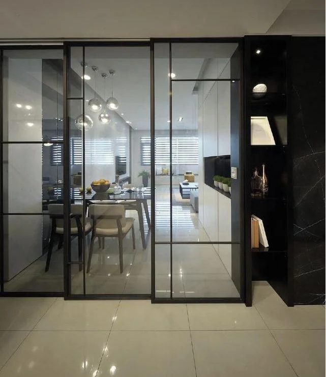2024 Sliding Doors Internal Indoor Track Aluminum Sliding Glass Door